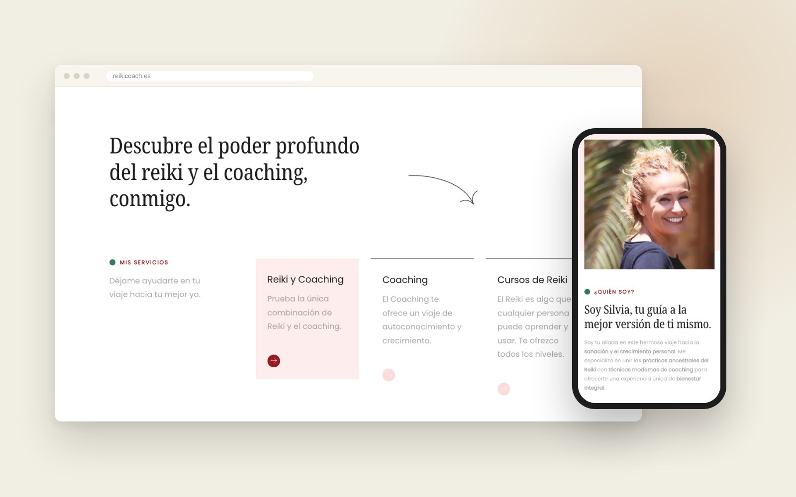 reikicoach.es website preview